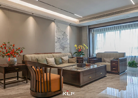 KLF全屋記 | 138㎡現(xiàn)代新中式之家，勾勒古典國(guó)風(fēng)雅韻