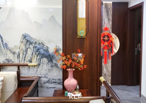 KLF全屋記丨136㎡新中式雅居，古調(diào)新彈，忘卻紛擾，呼吸著的當(dāng)代生活提案